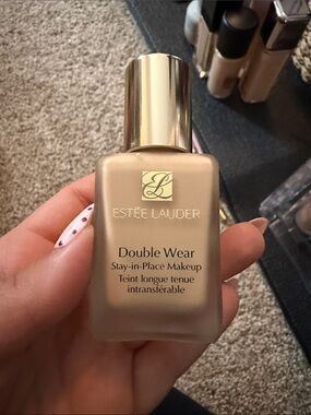 Estée Lauder Double Wear Foundation - Light Beige with Gold Cap barely used